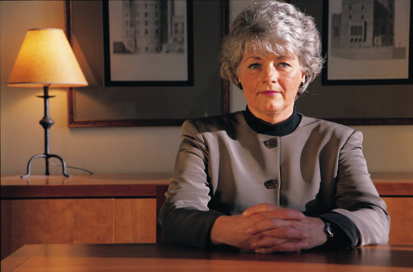 Woman sitting at desk